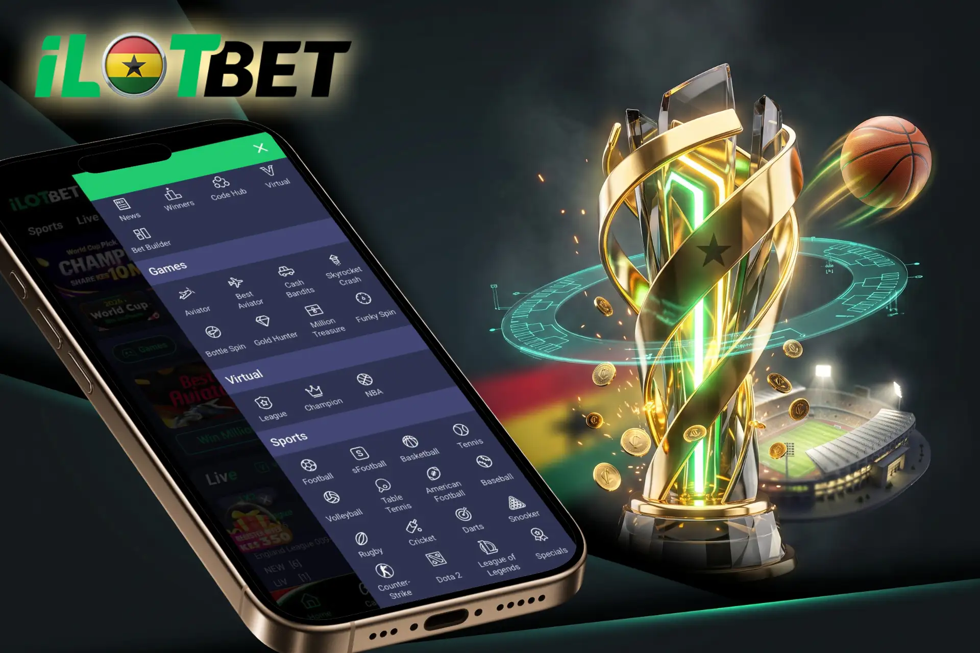 iLOTBET sportsbook featuring popular football leagues and major tournaments.