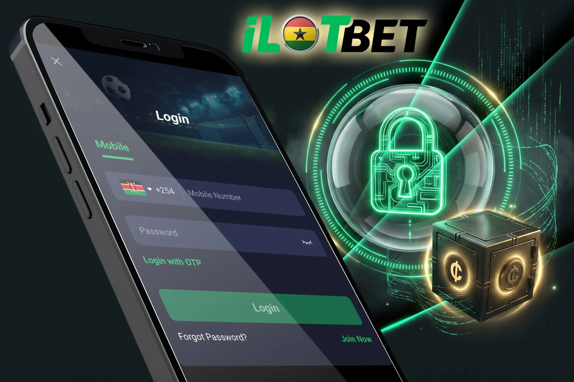 Secure login and account protection for iLOTBET users.